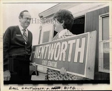 Press Photo State Senator Candidate Earl Wentworth and Wife - sab09337