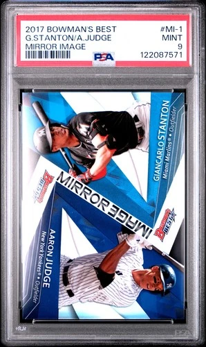 Aaron Judge / Giancarlo Stanton - 2017 Bowman's Best Mirror Image  PSA 9