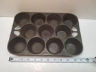 Cast Iron WAGNER Muffin Pan 11 cup Made in USA Vintage Bakeware
