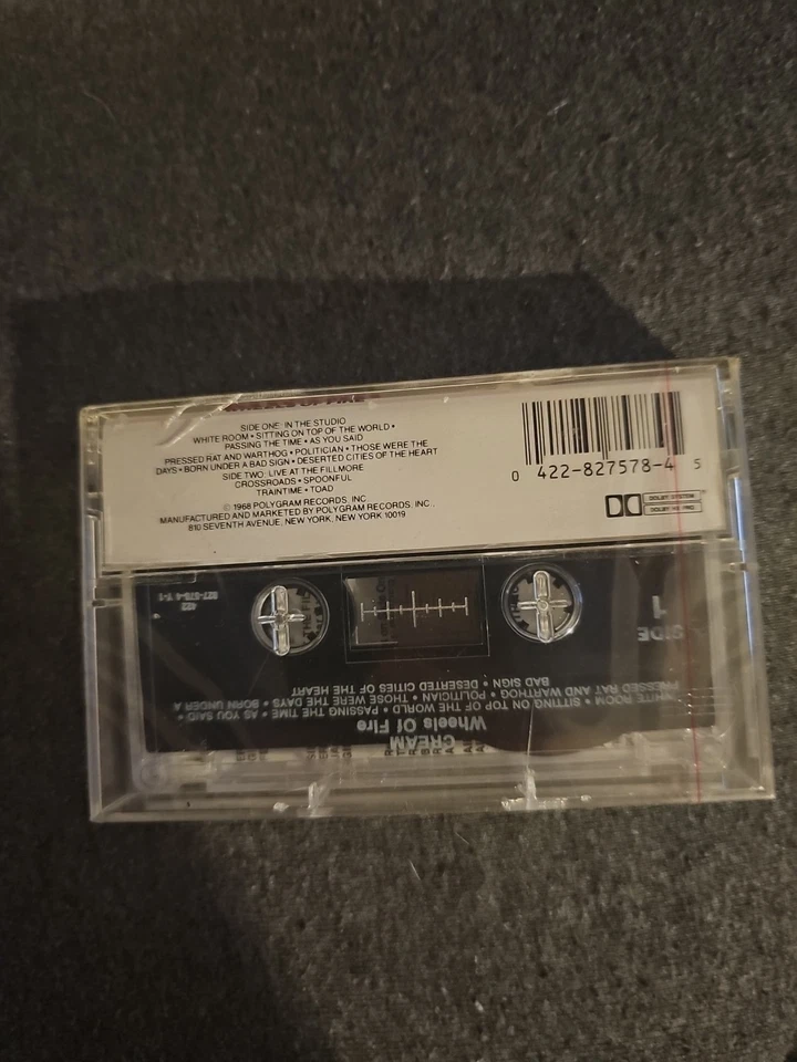 Cream - Wheels Of Fire     Cassette Tape  1986      Eric Clapton - Image 2 of 3