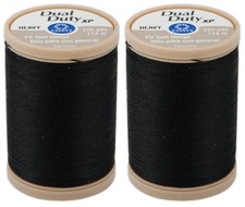 2-pack - Coats Clark S950-0900 Dual Duty Xp Heavy Thread 125-yard Black