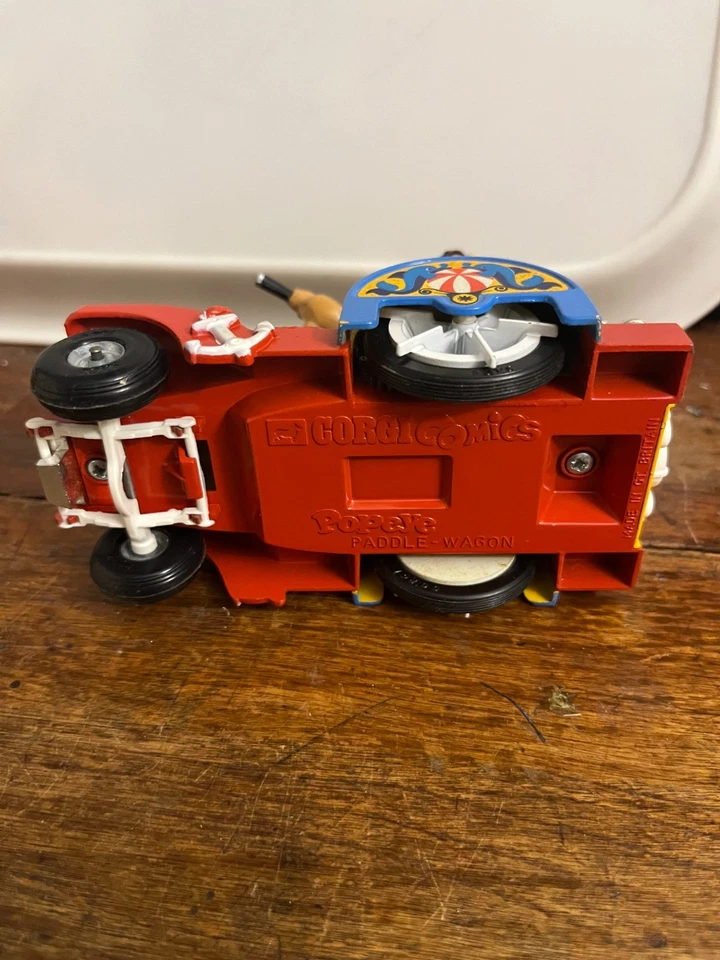 Popeye Paddle Wagon Diecast w/Olive Wimpy EX Cond! - Image 4 of 4