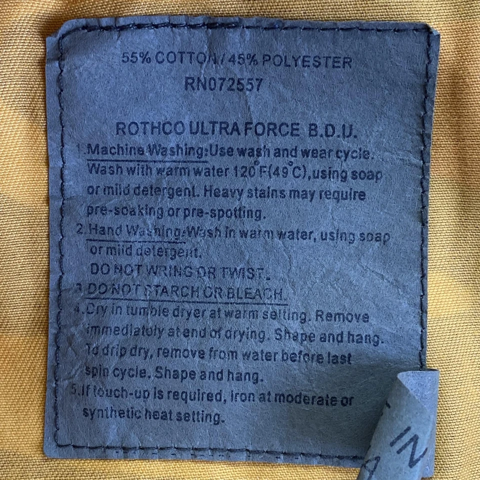 Rothco Ultra Force BDU Pants Mens XL Regular Orange Camo Hunting Cargo Pockets - Image 4 of 4