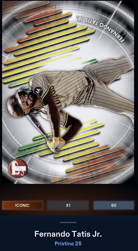 Topps Bunt Pristine 25 Fernando Tatis Jr.. Digital Card!! ICONIC!!