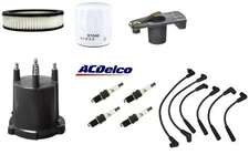 Tune Up Kit Filter Cap Rotor Wire OEM Spark Plugs For JEEP CJ7 L4 2.5L 1984-1986