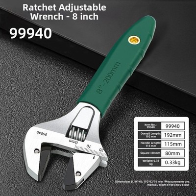 Ergonomic Adjustable Ratchet Wrench for Household Automotive and Outdoor Tasks