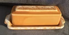 Vintage Hull Butter Dish  Orange Tangerine