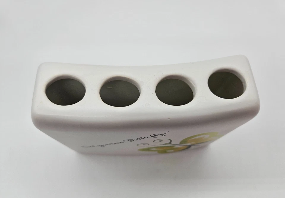 Juego de accesorios de baño mariposas Flutterby soporte creativo para cepillo de dientes de baño Foto 3 de 4