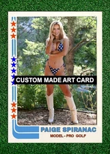 Paige Spiranac Model Pro Golfer 2025 Custom ACEO Art Card Blank Bank