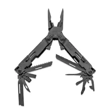SOG POWER ACCESS DELUXE (BLACK) MULTITOOL 21 ONBOARD TOOLS #PA2002-CP + BIT KIT