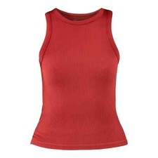No Boundaries Juniors Seamless High Neck Tank Top, Red Size S(3-5)