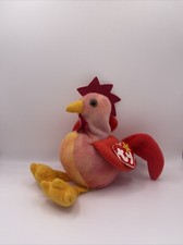 Ty Beanie Baby DOODLE The Rooster 4th Generation 3rd Tush Tag PVC 1996