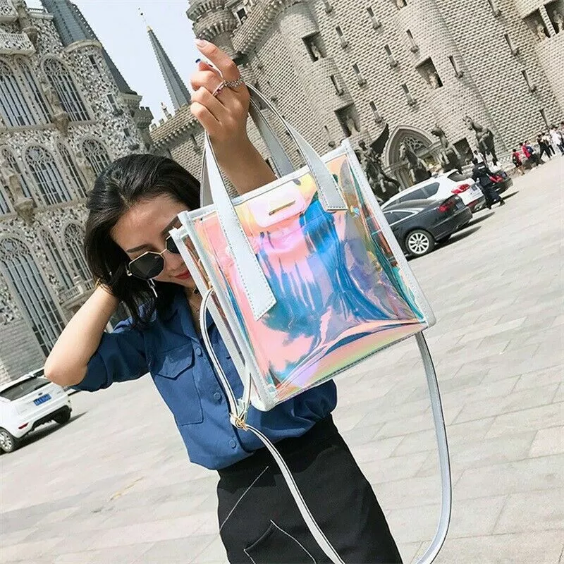 Fashion Clear Holographic Purse