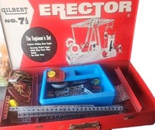 Gilbert Erector 7-1/2 Engineers Set INCOMPLETE