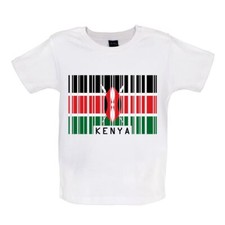 Kenya Barcode Style Flag - Baby T-Shirt / Babygrow - Kenyan Country Flags