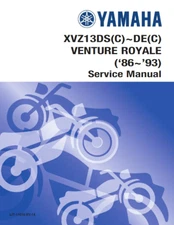 OEM YAMAHA 86-93 XVZ13DS (C) ~ DE (C) VENTURE ROYALE SERVICE MANUAL 