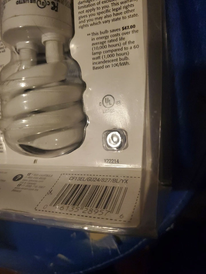 Sylvania 28957 Spiral Light Bulb 13W Replaces 60W T2 Compact GU24 Base - Image 3 of 4