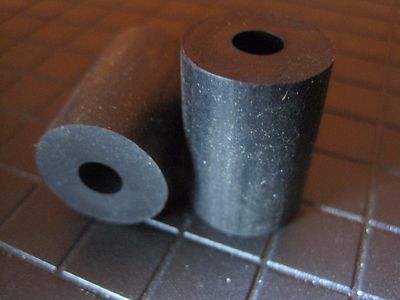 4-Pack Rubber Anti-Vibration Spacers 3/4" OD X 1/4" ID X 1/2" Thick - Made In USA