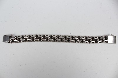 アクセサリー Vintage Silver Heavy Chain Bracelet 925 925 Sterling Silver Vintage C Z Heavy Cable Link Bracelet