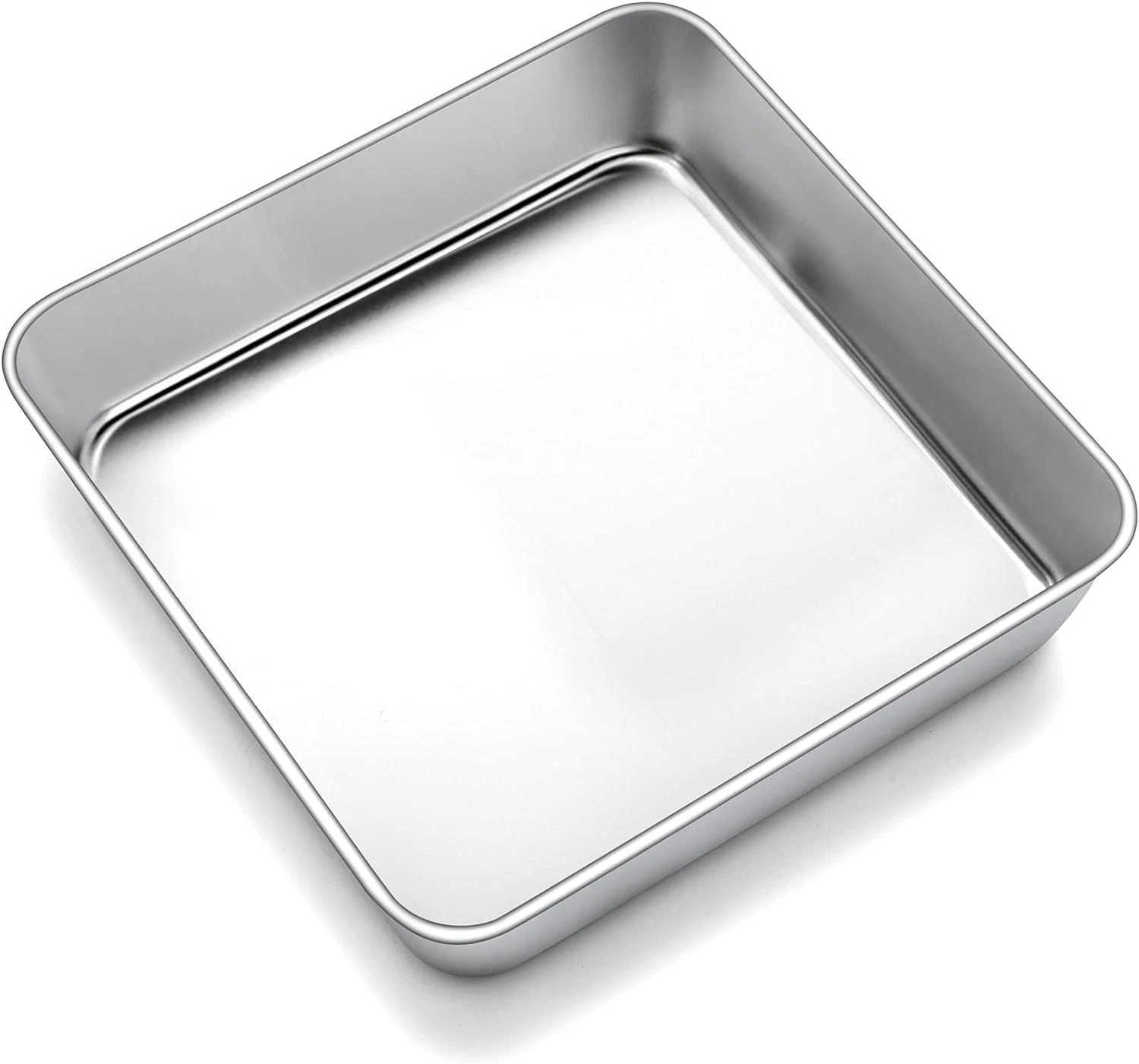 9 inch Cake Tin, Stainless Steel Square Baking Tin/Small Roasting Pan, Cake for