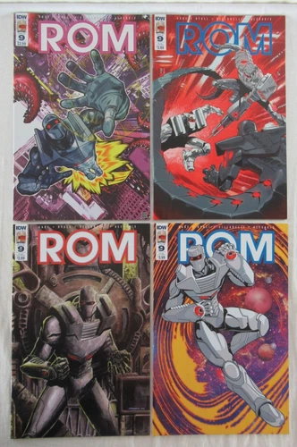 ROM Space Knight #9 Variant Cover Set of 4 IDW Comics 2017 Hasbro Revolution