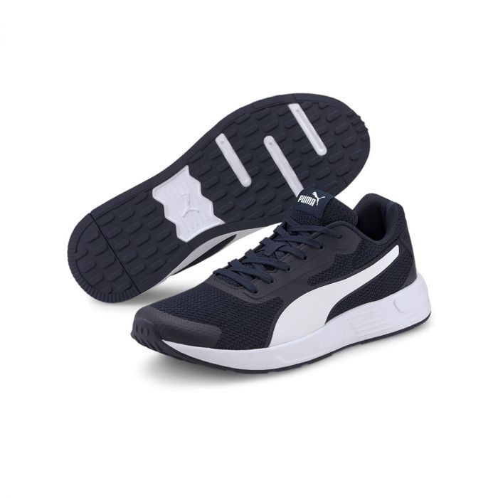 КРОССОВКИ SCARPE PUMA UOMO TAPER 373018 07 BLU BIANCO RUNNING SPORT DAL 40 AL 45