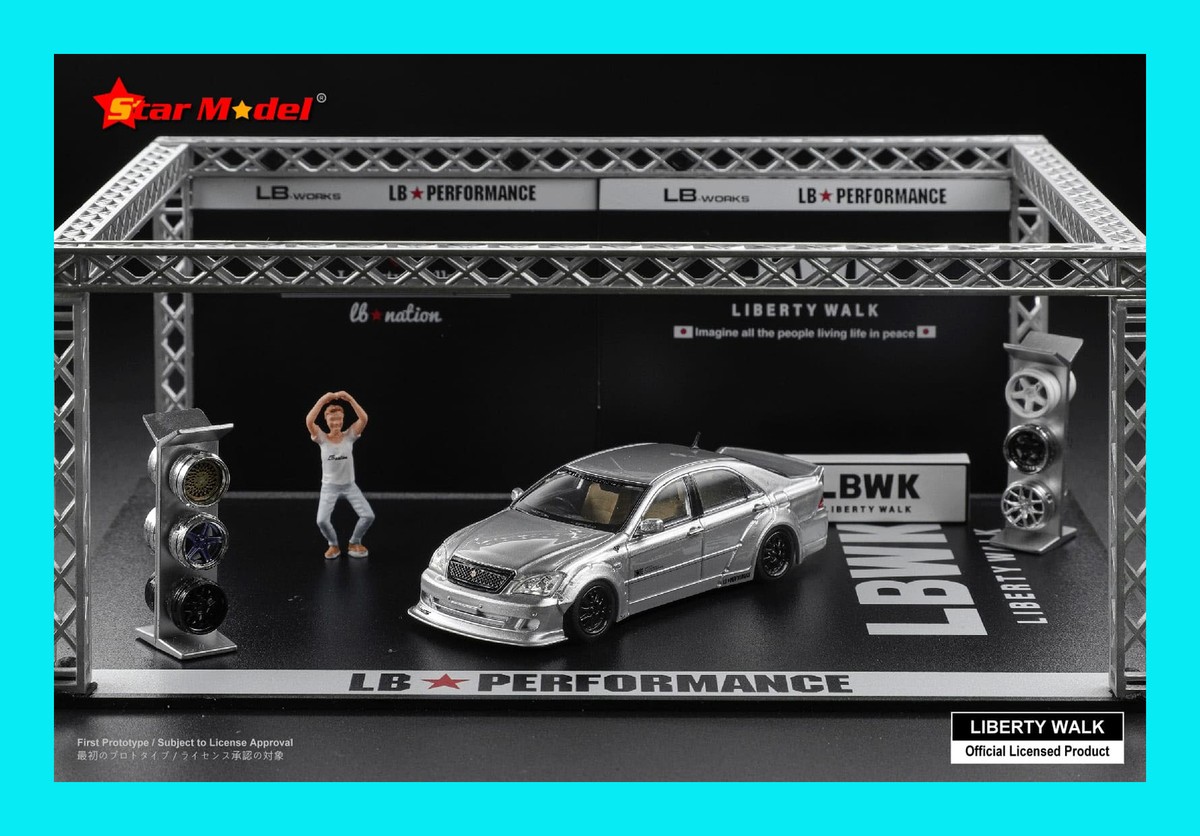 1/64 レクサス LB エラカー 1/64 リバティーウォーク レクサス LC500 パール