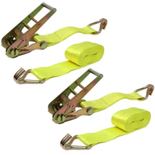 BOXER 3” x 27’ Heavy Duty Double-Locking Ratchet Tie Down with Double J Hook