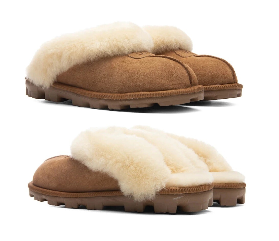 NIB 100% Authentic UGG Coquette 5125 Chestnut Women Soft Shoes