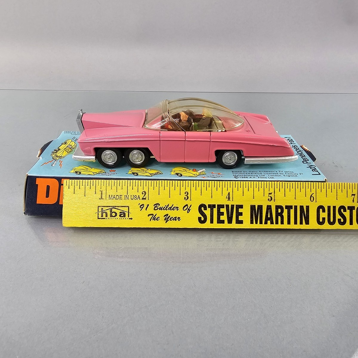 Dinky Toys Thunderbirds FAB 1 Lady Penelope's Car Pink Diecast No