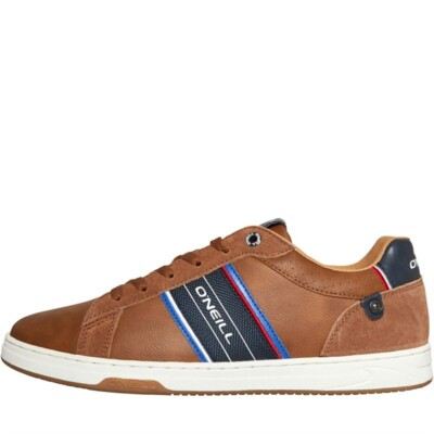 O'Neill Oxnard Low Sneaker Schildpatt Herren UK Größe 6 Turnschuhe UVP 69,99 