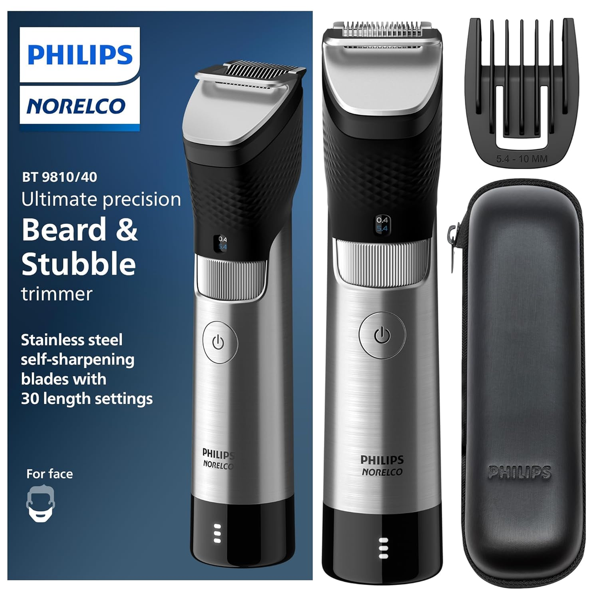 Philips Norelco Series 9000, Ultimate Precision Beard and Hair Trimmer with  Bear | eBay