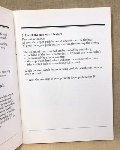 AUDEMARS PIGUET Chronograph Date Calibre 2126 / 2840 Manual Booklet 25721 OEM/ - Picture 6 of 8