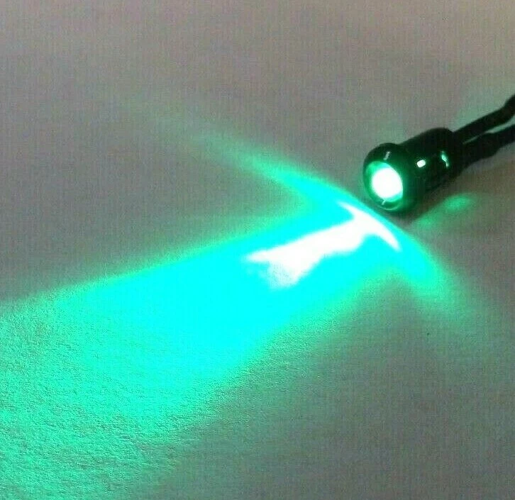 Mini luz de cortesía LED 1/4" verde súper brillante BBT 12 voltios  Foto 4 de 4