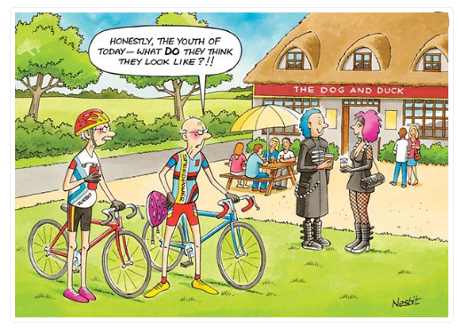 Birthday Card Funny Cyclist Mamil Rude Lycra Cycling Birthday Card.