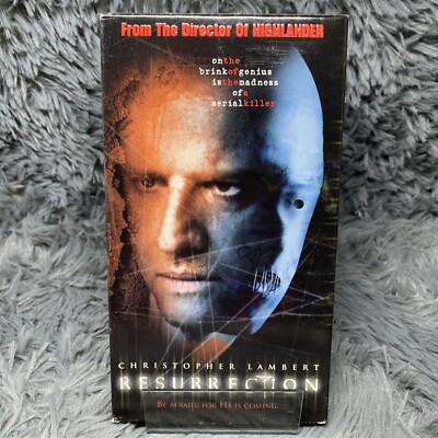 Resurrection VHS Tape 1999 Christopher Lambert Barbara Tyson