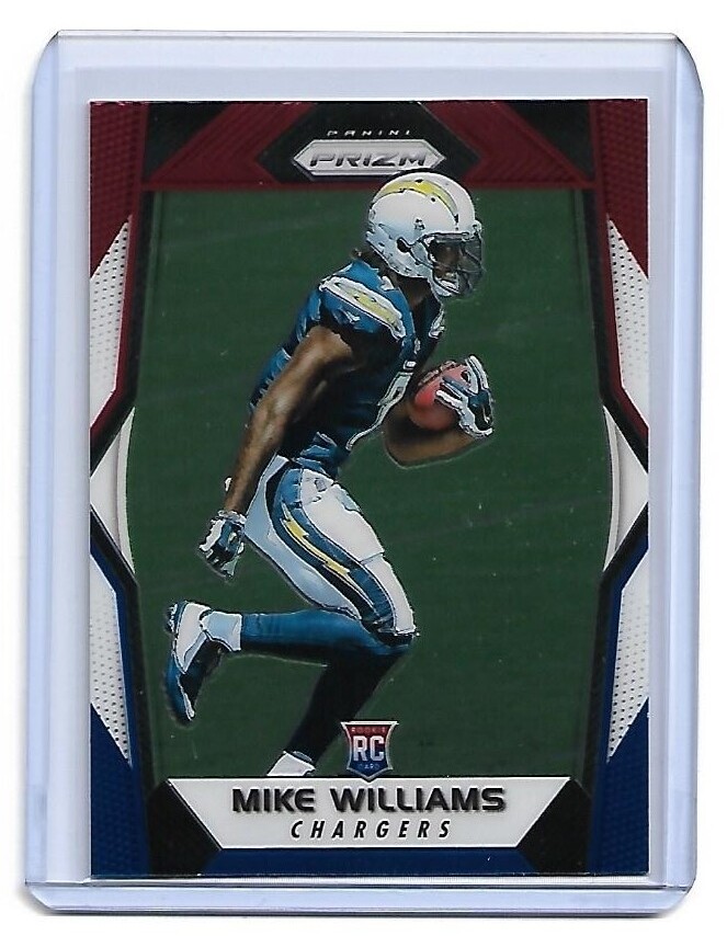 Mike Williams  SP RC  ▪  2017 Prizm   RED WHITE & BLUE Prizm #239   Chargers