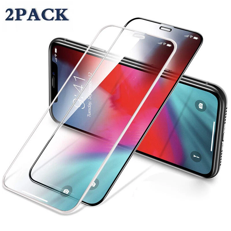 For iPhone 17 16 15 14 13 12 Pro XR 8 FULL Cover Tempered Glass Screen Protector - Image 2 of 4