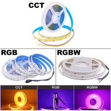 5m COB Led Strip RGBW RGB CCT Colour Changing High Density Flexible Tape Lights
