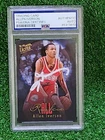 Allen Iverson Signed 1996-97 Fleer Ultra All Rookie RC  76ers HOF PSA Auto