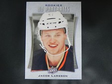 2016-17 Upper Deck UD Portraits ROOKIE #82 Jacob Larsson Anaheim Ducks