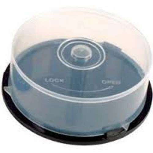 50 x  25 CD DVD Cake Box - Clear Plastic Tubs (Holds 25 discs) pack of 50 Boxes - Image 2 of 4