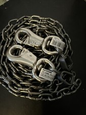 HD dog tie out chain heavy duty 15 Ft Bull nose Clasp Extra HD