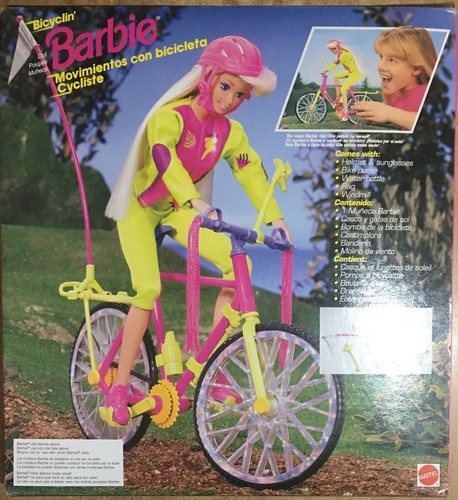 Barbie Mattel Bicyclin -In Bicicletta Vintage 94' - Foto 2 di 2