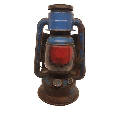 Dietz Model 80 Vintage Road Lantern Kerosene Oil Road Hazzard Light Red Lens 