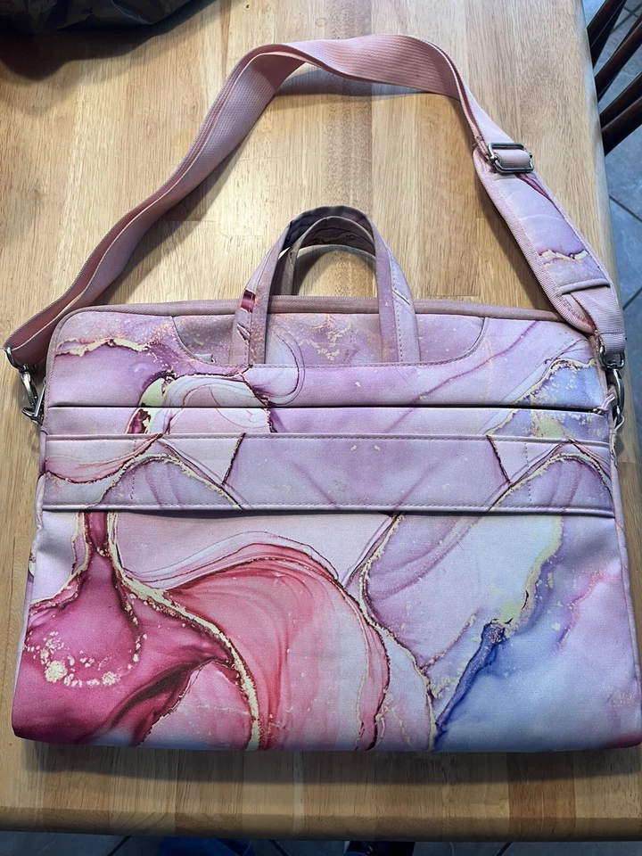 Сумка для ноутбука Mosiso MacBook Pro 16 14 дюймов чехол едва б/у розовый мрамор б/у в отличном состоянии - Изображение 3 из 4