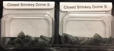 2 Packs of Closed Smokey Domes Small For Phonak Hearing Aids. 20 Domes total.