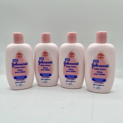 Lot of 4 Original  Johnson's Baby Lotion Pink Bottle 266ml Discontinued