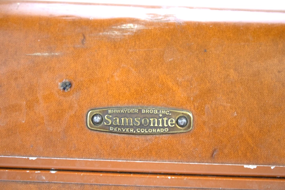 🧳 Vintage 1940s Samsonite Shwayder Bros Suitcase | Style 4616 Hard Shell Luggag - Image 2 of 4