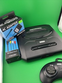 Sega Genesis 2 MK1631-A Recapped, Tested & Working  w/ accessories  (T38)